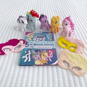 MY LITTLE PONY Plush Doll Set Storytime Book Dress Up Felt Masks Set